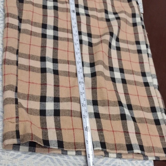 JODIFL Plaid Pants Wide Leg in Beige and Black - Picture 9 of 12